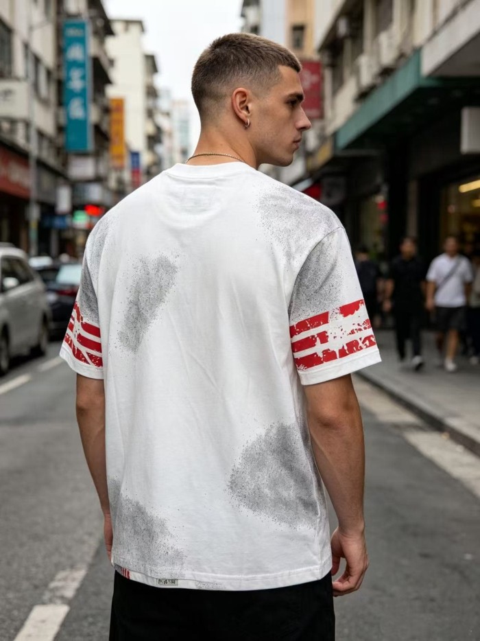 Retro No.13 Sport Style Print Washed Tee 2 colors 29098134