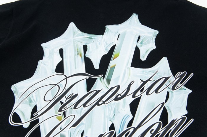 Fit Urban Streetwear 3D Chrome Effect Logo Print T-shirt 2 colors 29077791