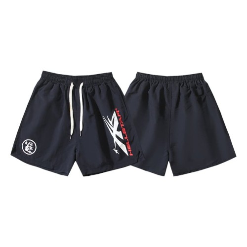Color Block Letter Star Logo Print Nylon Shorts 29035471
