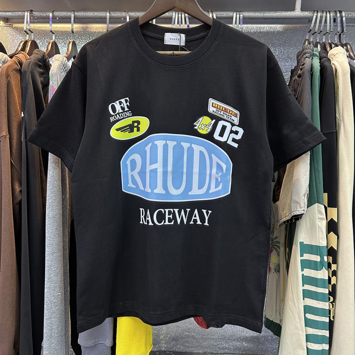 New Racing Slogan Badge Printed Tee 3 colors