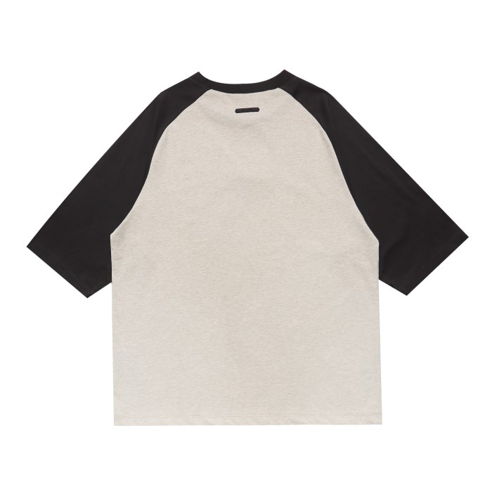 Raglan contrast stitching, chest with hidden pattern embroidery T-shirt 2 colors 29053811