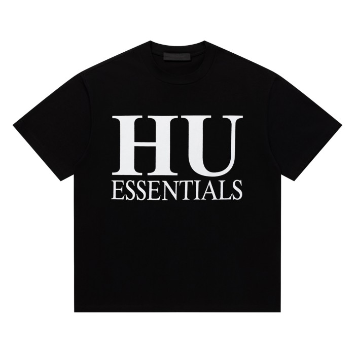 Co-branded large-letter brown and black loose-fitting drop-shoulder T-shirt 2 colors 29060603