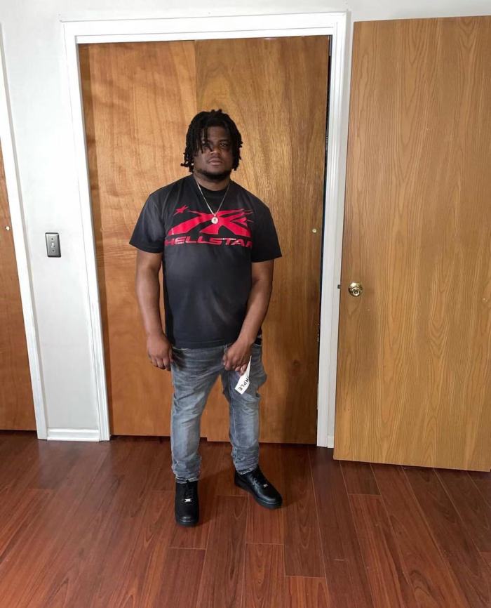 [Big & Tall for weights up to 260 lbs]1:1 quality version All Red Logo Washed version Tee with NFC tag