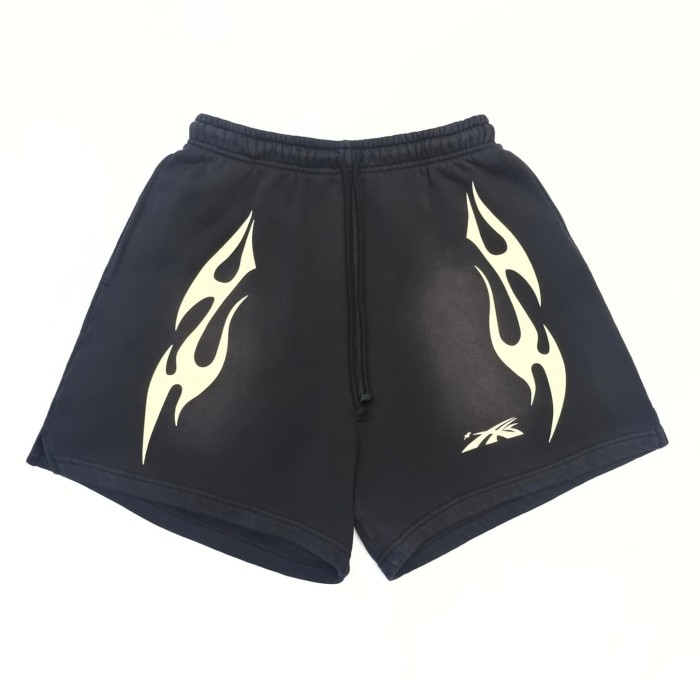 [Big & Tall for weights up to 260 lbs]1:1 quality version White Flame Print Washed Shorts with NFC tag 28889900