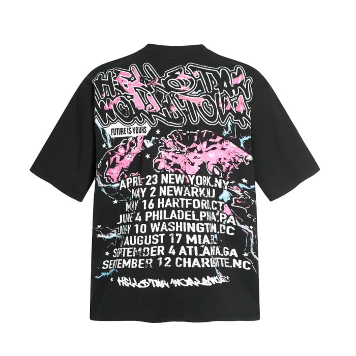 Pink Cyber Core Print Washed Tee 29090171