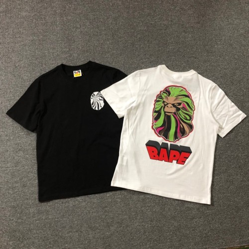 Red three-dimensional letters of the great ape short sleeve 2 colors