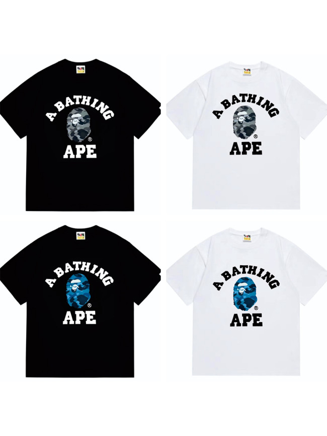 Hive Camo Ape Head Letter Print Tee 4 colors