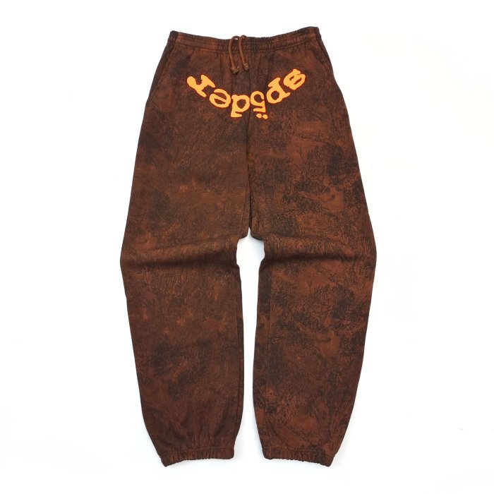 [Big & Tall for weights up to 220 lbs]1:1 quality version 27895021 Orange Alphabet Black Brown Hoodie & Pants Set