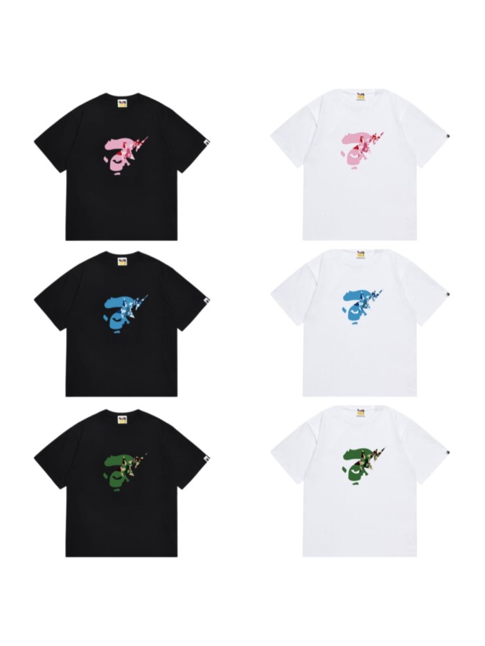 Ape Head Profile Pink Camo Lightning Print T-shirt 6 colors 29053724