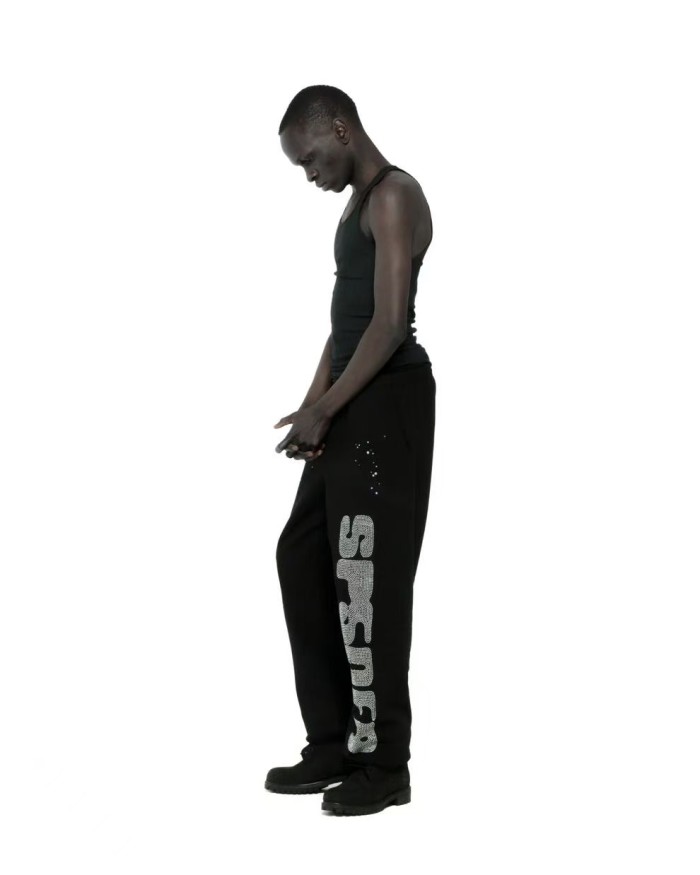 1:1 quality version Diamond Letter Pattern Hoodie & Pants Set 28755443