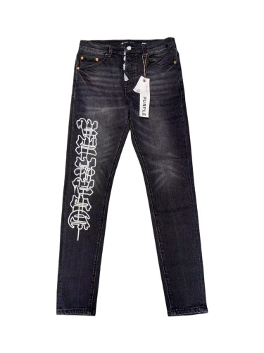 1:1 quality version One-Sided Gothic Letter Embroidered Jeans 28963940