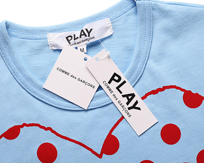 Polka dot heart print Tee 6 colors 28761224