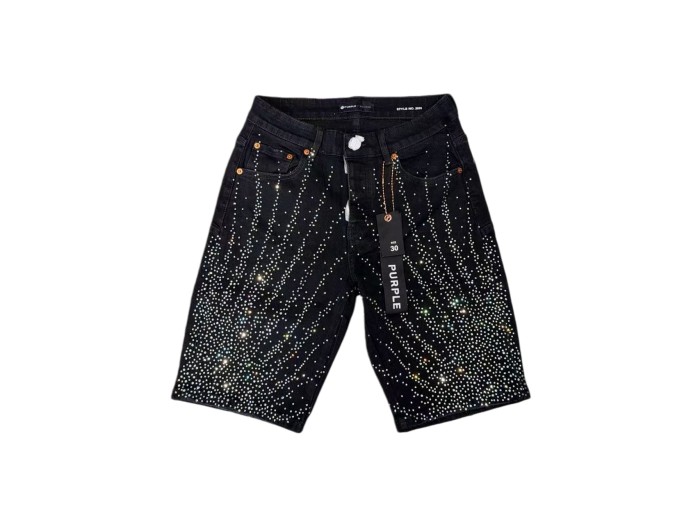 1:1 quality version Water Grass Star Dot Rhinestone Denim Shorts 2 colors 28920229