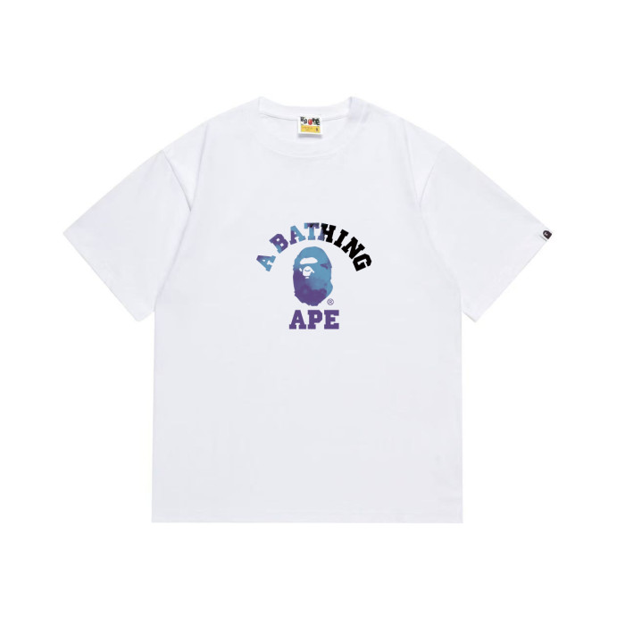 Ape Head Purple Blue Gradient Print T-shirt 2 colors 29060592