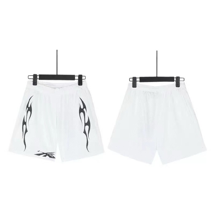 Minimalist Streamline Flame Print Shorts 29043472