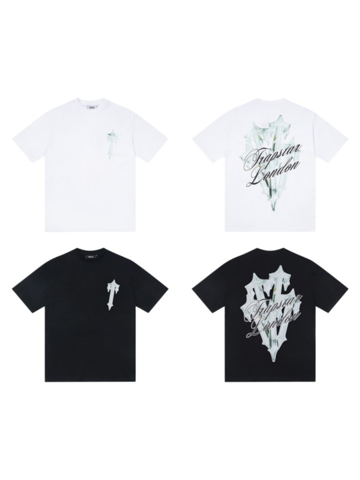Fit Urban Streetwear 3D Chrome Effect Logo Print T-shirt 2 colors 29077791