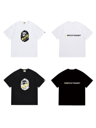 Classic Ape Head Outline  BAPE  Font Print T-shirt 2 colors 29053494