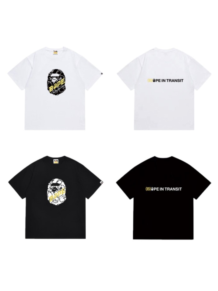 Classic Ape Head Outline  BAPE  Font Print T-shirt 2 colors 29053494