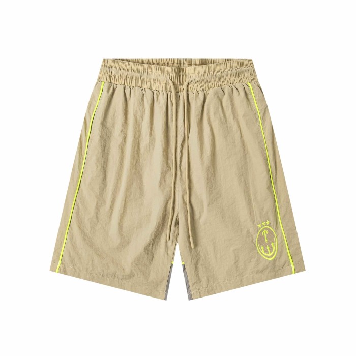 Color Block Logo Loose Casual Quick Dry Drawstring Five-point Shorts 3 colors 29077478