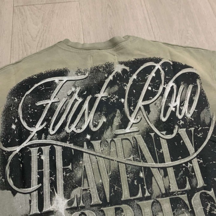 Retro Angel Rhinestone Print Washed Tee 29054090