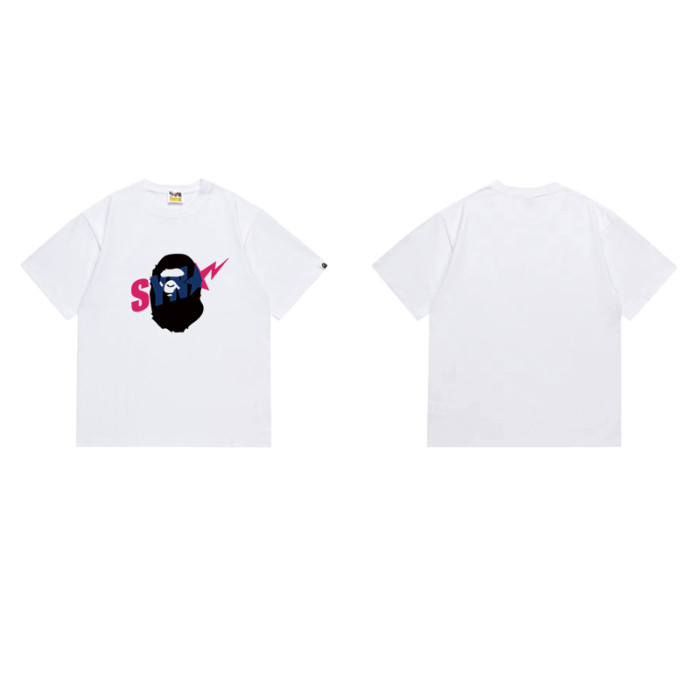 Ape Head Lightning Bolt Color Block Print T-shirt 2 colors 29060341