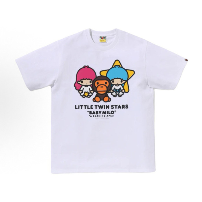 28199410 Hello Kitty & BABY MILO & Tom and Jerry Cartoon Collaboration printed tee 60 colors
