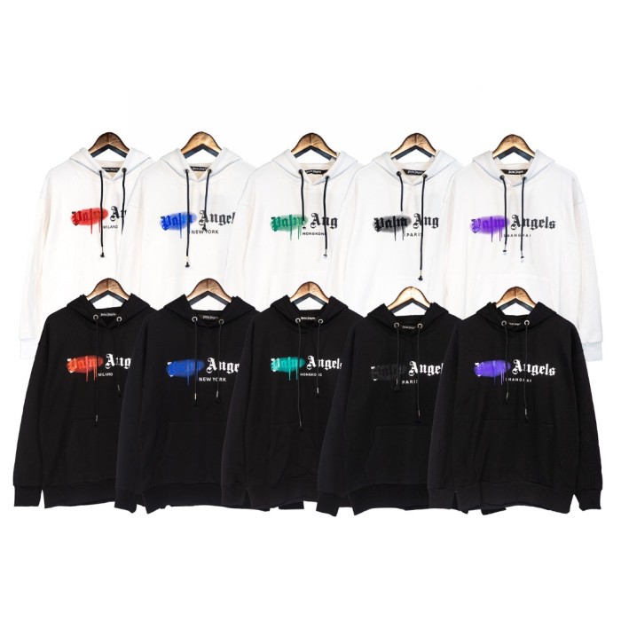 [buy more save more] Palm Angels Variety Of Color Graffiti Hoodie