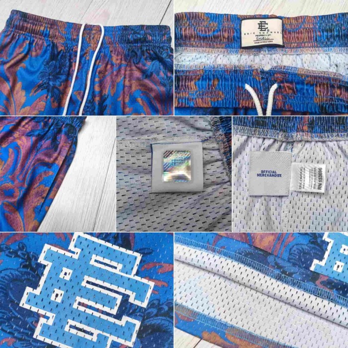 1:1 quality version Ornate Luxury Pattern Mesh Shorts 5 colors 29077531