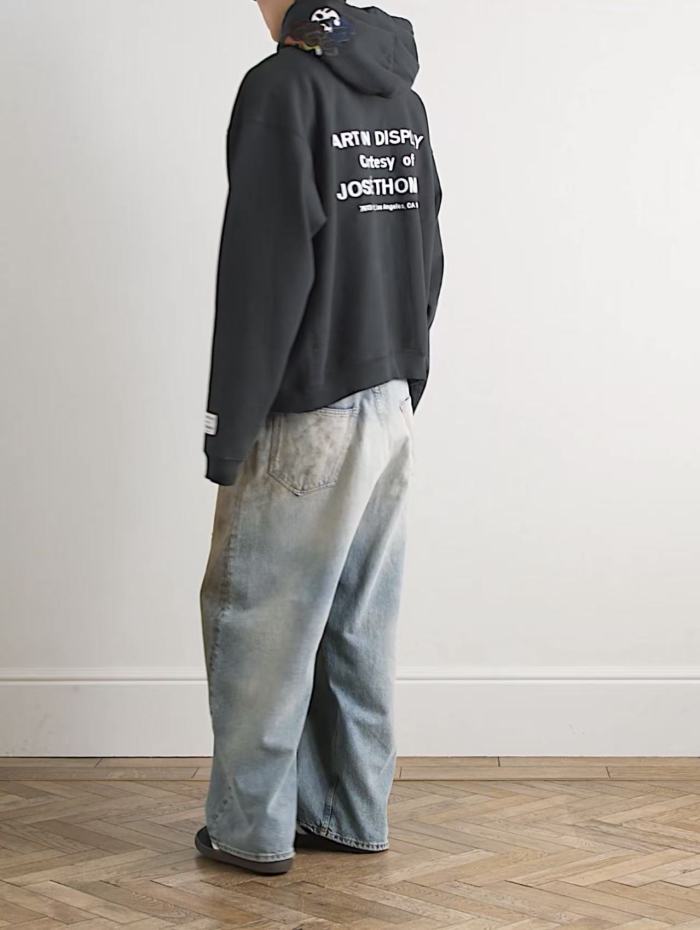 [Big & Tall for weights up to 260 lbs]1:1 quality version Embroidered Hand-Painted G-Leather Hoodie 2 colors 28760680
