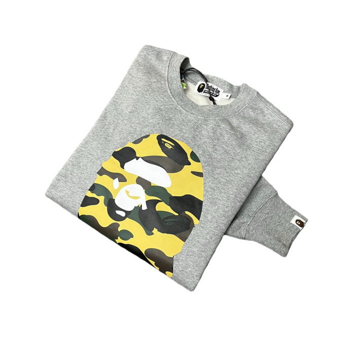 1:1 quality version Camouflage Ape Head Print Crew Neck Pullover Sweatshirt 2 colors 28675074