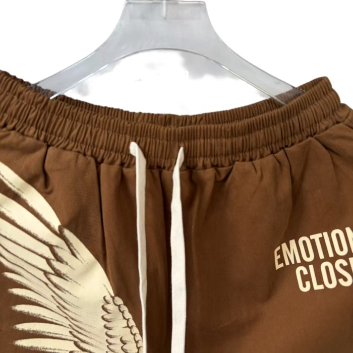 Elastic Waist Shorts Wing Logo Casual Streetwear Sweat Shorts 2 colors 28977961
