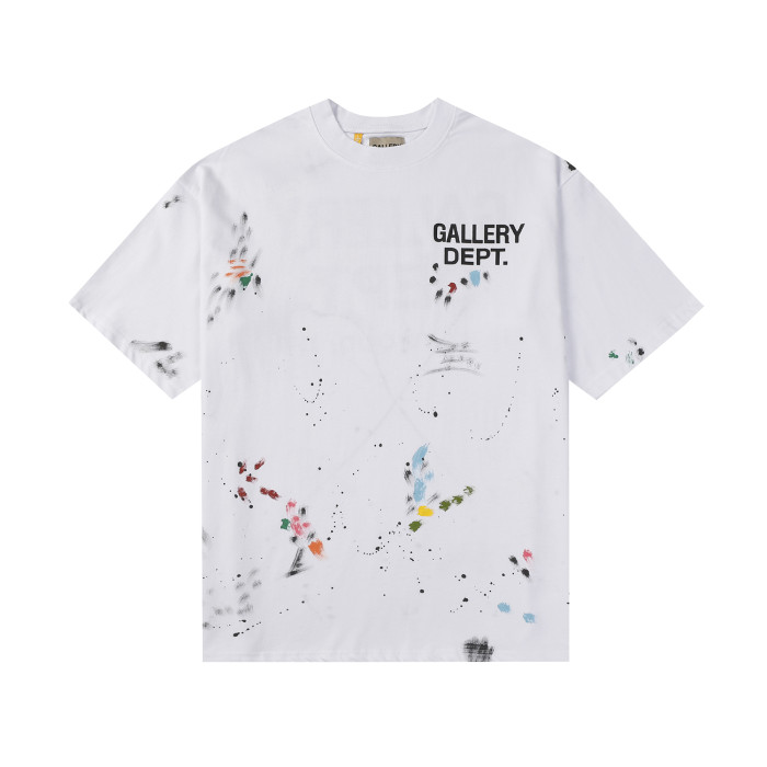 Colorful Graffiti Ink Splash Black Letter Print Tee