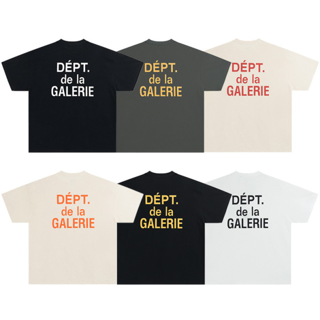 Solid Color Alphabet Printed Short Sleeve Tee 6 styles