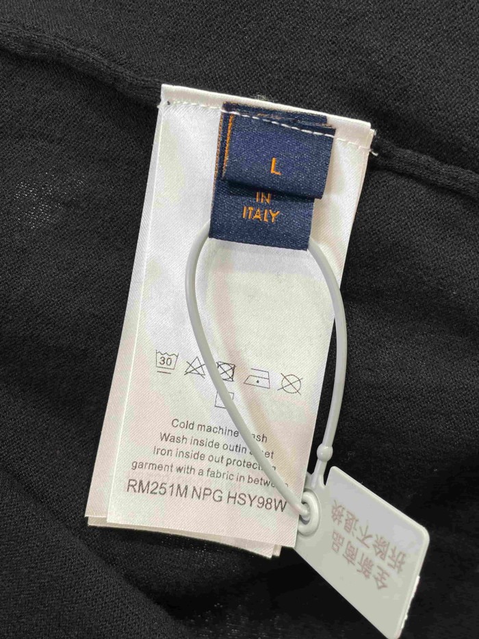 1:1 quality version Combed Cotton Jacquard Logo Webbing Short Sleeve T-shirt 2 colors 29114945