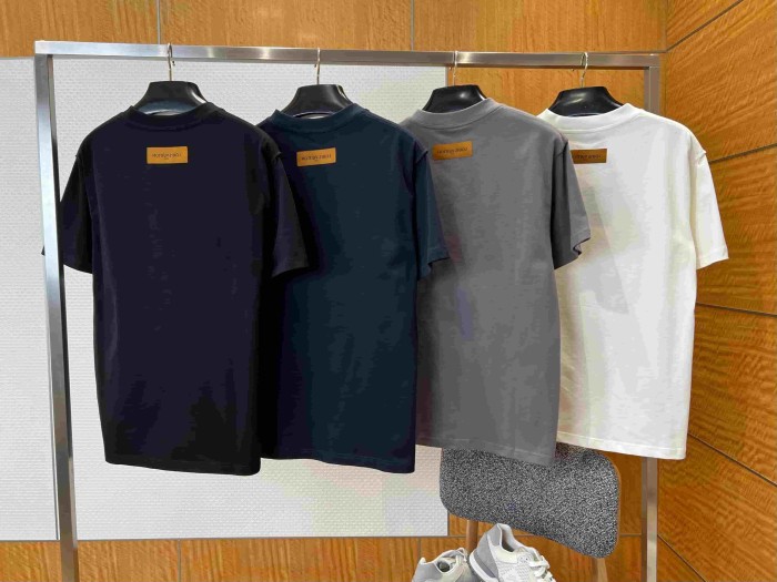1:1 quality version Cotton Embossed Logo Short Sleeve T-shirt 11 colors 29114534