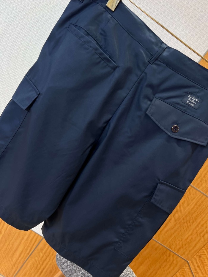 1:1 quality version Cotton Nylon Blend Embroidered Multi-Pocket Cargo Shorts 3 colors 29114996