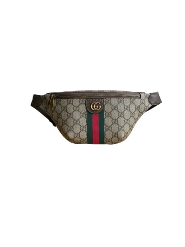 1:1 qualituy verson  GG Monogram Belt Bag Retro Green-Red Web Detail Zipper Chest Pack 29116343