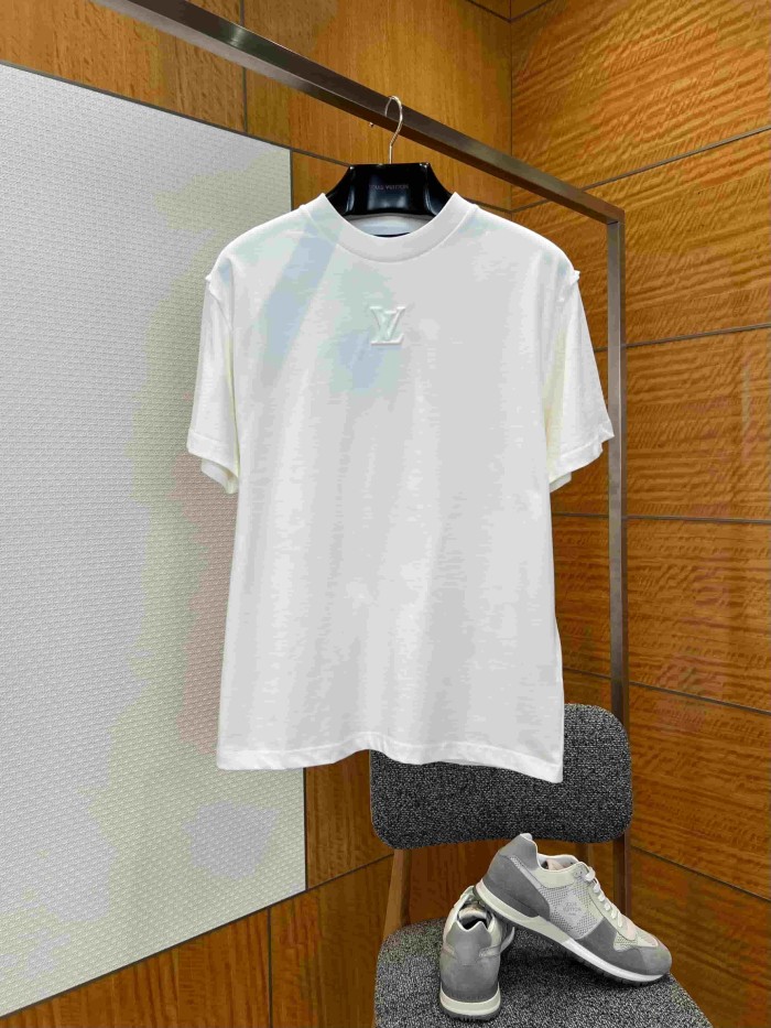 1:1 quality version Cotton Embossed Logo Short Sleeve T-shirt 11 colors 29114534