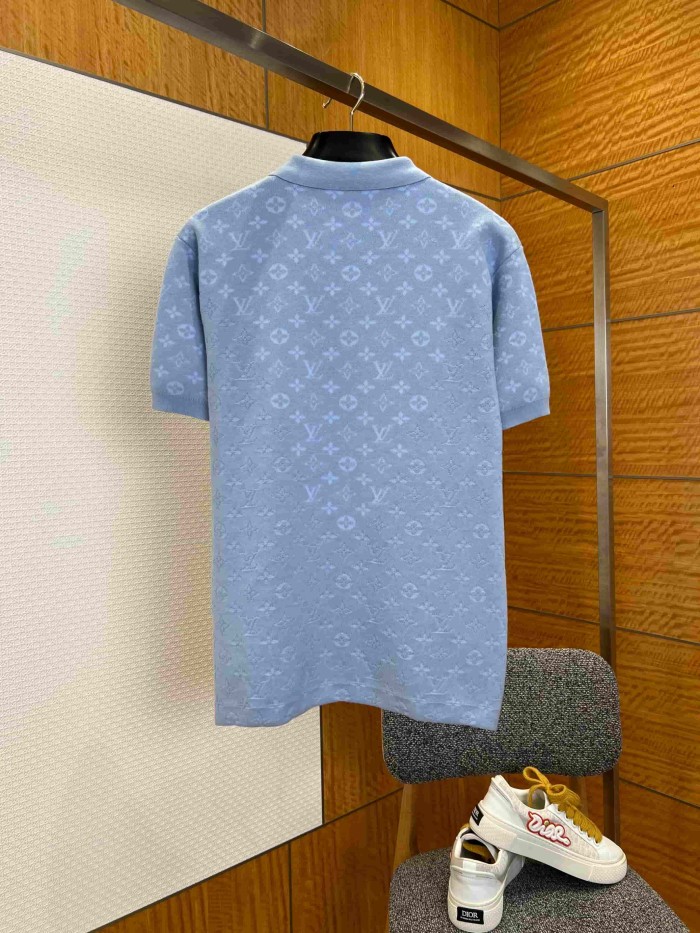 1:1 quality version Classic Monogram Embossed Knit Polo Shirt 29114368