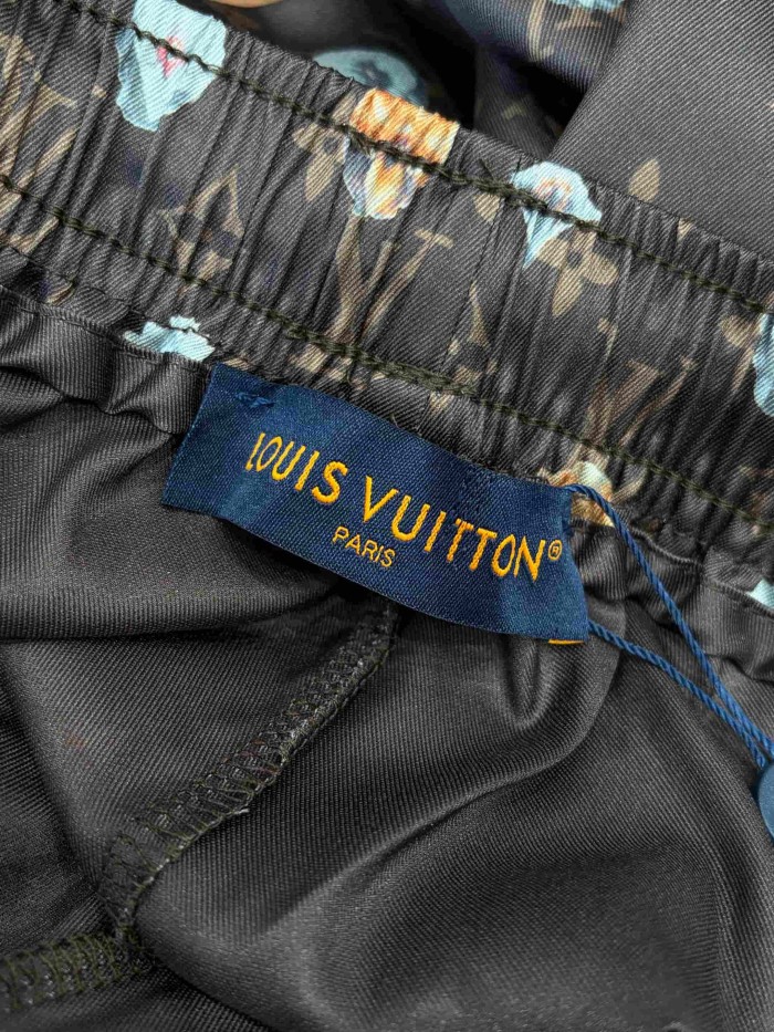 1:1 quality version Nylon Floral Allover Print Drawstring Casual Shorts 2 colors 29114530