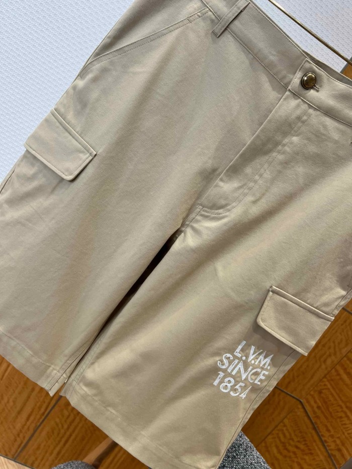 1:1 quality version Heavyweight Cotton Blend Embroidered Pocket Cargo Shorts 2 colors 29114961
