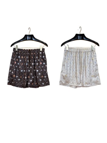 1:1 quality version Nylon Floral Allover Print Drawstring Casual Shorts 2 colors 29114530