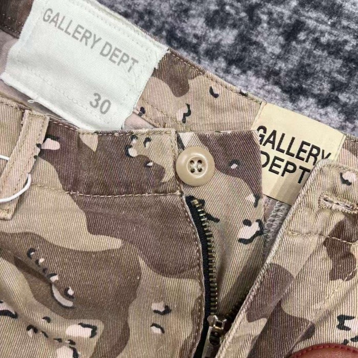 1:1 quality version Multi-Color Leather Patch Splatter Paint Camo Ripped Cargo Shorts 2 colors 29114935