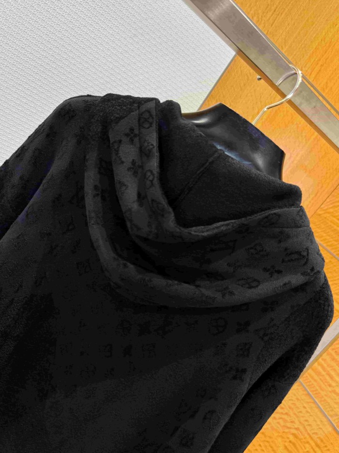 1:1 quality version Cotton Allover Print Drawstring Hoodie 29115124