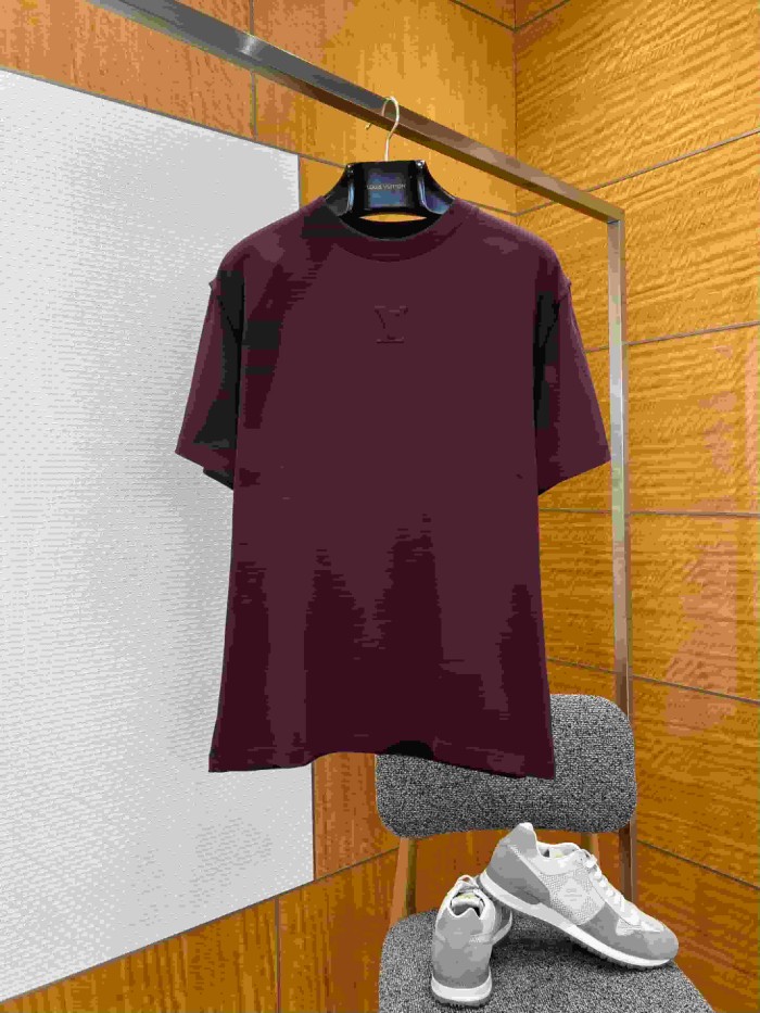 1:1 quality version Cotton Embossed Logo Short Sleeve T-shirt 11 colors 29114534