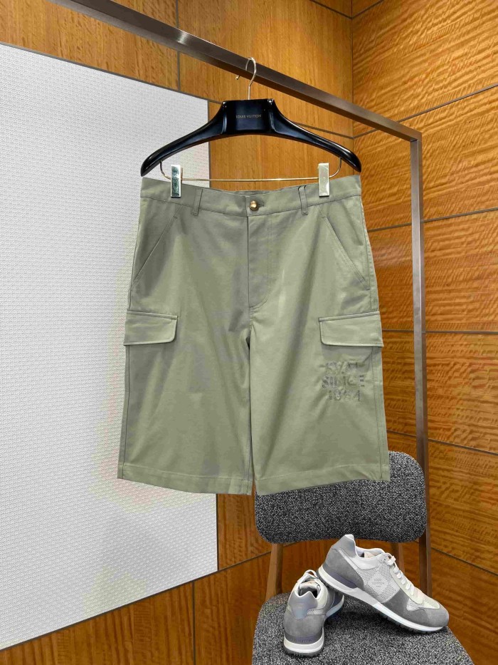 1:1 quality version Heavyweight Cotton Blend Embroidered Pocket Cargo Shorts 2 colors 29114961
