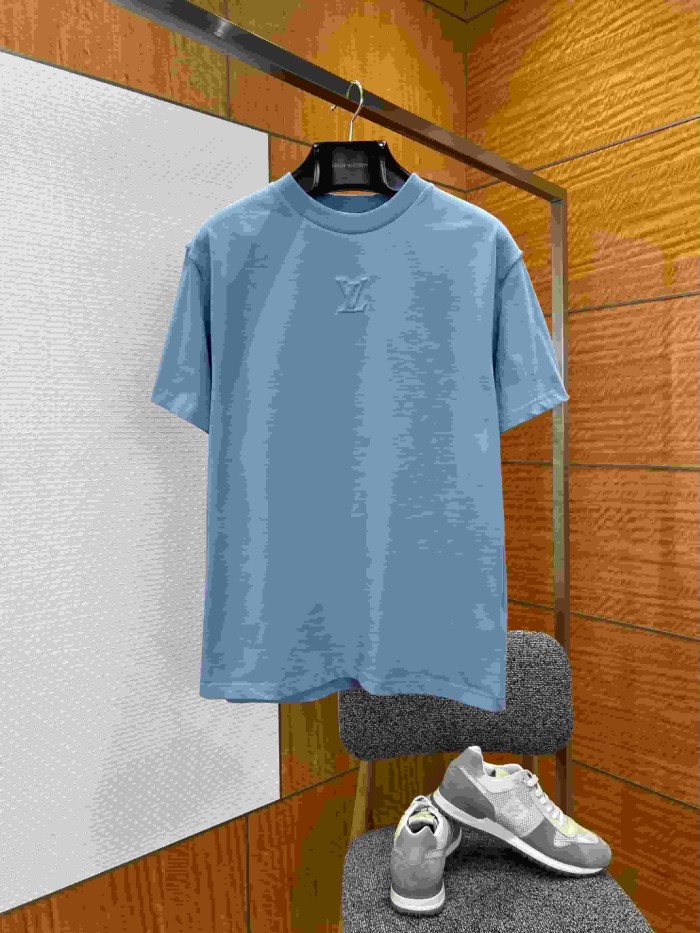 1:1 quality version Cotton Embossed Logo Short Sleeve T-shirt 11 colors 29114534