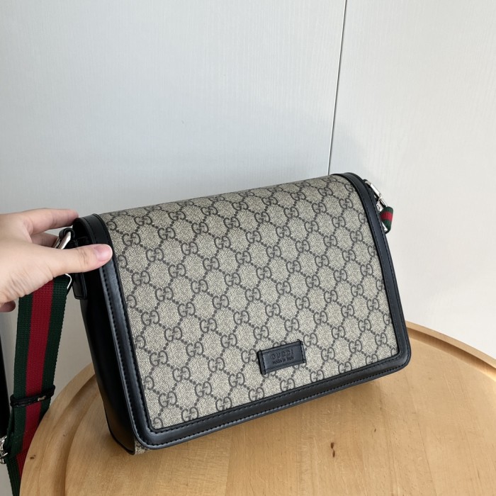 1:1 qualituy verson Supreme Dark Canvas Flap Crossbody Bag Web Strap Messenger Bag 3 colors 29116396