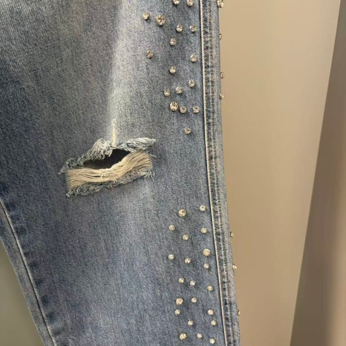 Pearl Diamond Distressed Jeans 2 colors 29116539