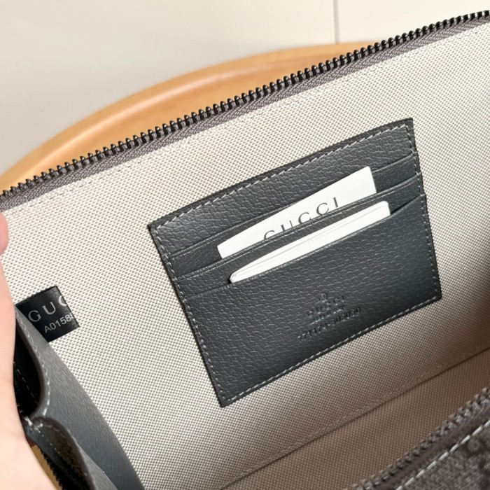 1:1 qualituy verson GG Supreme Dark Canvas Rectangular Zip Box Bag 3 colors 29116418